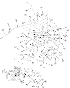 Brake And Control Pedals Mfg Date K016 And Before Diagram and Parts List for GT2550 K015-K018-14A2E7P710 Cub Cadet Lawn Tractor